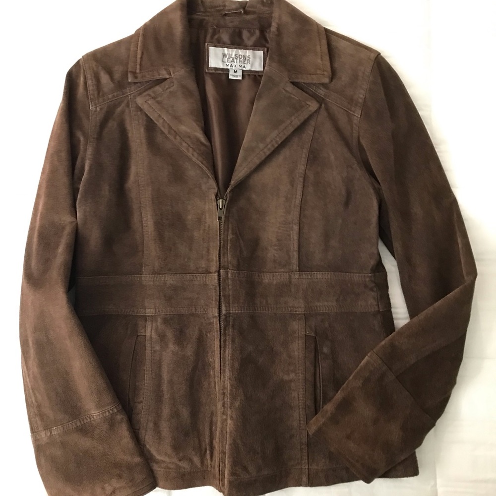Brown suede jacket